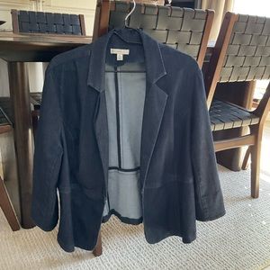 Dark denim jean blazer xl